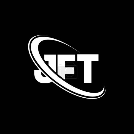 Téléchargez les illustrations : Logo JFT. Lettre de JFT. JFT lettre logo design. Initiales logo JFT lié avec logo monogramme cercle et majuscule. Typographie JFT pour la marque technologique, commerciale et immobilière. - en licence libre de droit