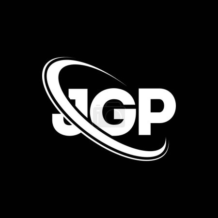 Téléchargez les illustrations : Logo JGP. Lettre de JGP. JGP lettre logo design. Initiales Logo JGP lié au logo monogram cercle et majuscule. Typographie JGP pour la marque technologique, commerciale et immobilière. - en licence libre de droit