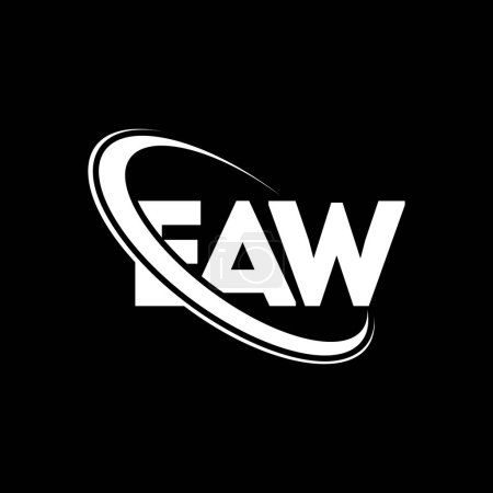 Téléchargez les illustrations : Logo EAW. Lettre du MAE. EAW lettre logo design. Initiales Logo EAW lié au logo monogramme cercle et majuscule. Typographie EAW pour la marque technologique, commerciale et immobilière. - en licence libre de droit