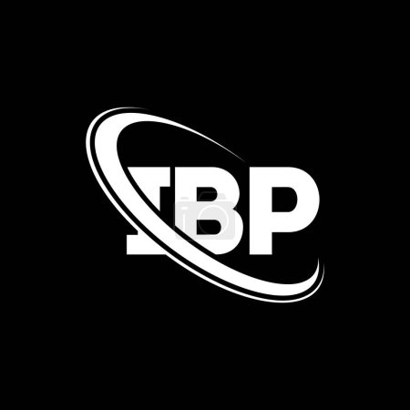 Ilustración de Logo de IBP. Carta IBP. Diseño del logotipo de la letra IBP. Logo inicial del IBP vinculado con el logotipo del círculo y del monograma en mayúsculas. Tipografía IBP para marca tecnológica, empresarial e inmobiliaria. - Imagen libre de derechos
