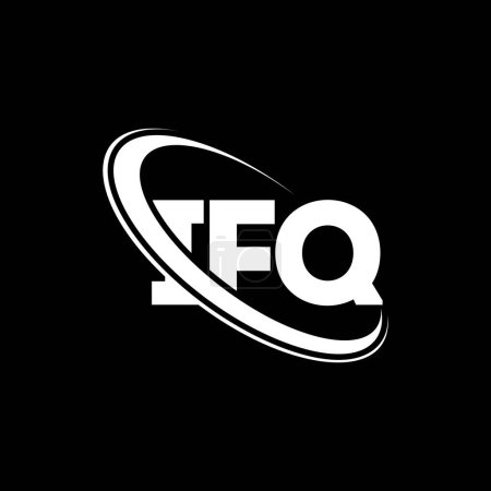 Foto de Logotipo IFQ. Carta IFQ. Diseño del logotipo de la letra IFQ. Inicial logotipo IFQ vinculado con el círculo y el logotipo del monograma en mayúsculas. Tipografía IFQ para marca tecnológica, empresarial e inmobiliaria. - Imagen libre de derechos
