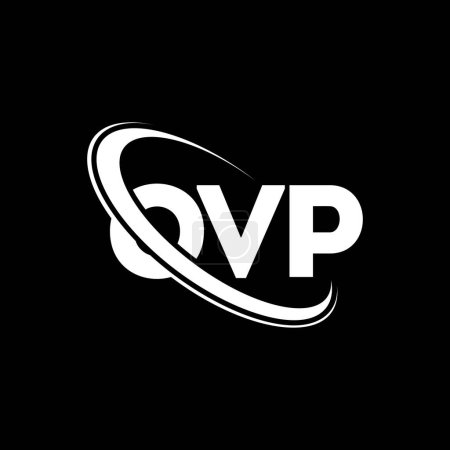 Téléchargez les illustrations : Logo OVP. Lettre d'OVP. OVP lettre logo design. Initiales Logo OVP lié au logo monogramme cercle et majuscule. OVP typographie pour la technologie, les affaires et la marque immobilière. - en licence libre de droit