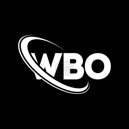 Téléchargez les illustrations : Logo WBO. Lettre WBO. WBO lettre logo design. Initiales logo WBO lié avec logo monogramme cercle et majuscule. Typographie WBO pour la marque de technologie, d'affaires et d'immobilier. - en licence libre de droit