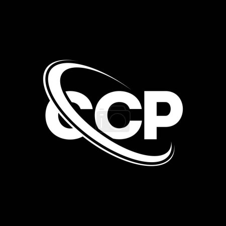 Illustration for CCP logo. CCP letter. CCP letter logo design. Initials CCP logo linked with circle and uppercase monogram logo. CCP typography for technology, business and real estate brand. - Royalty Free Image
