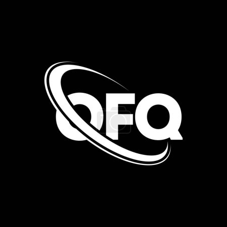 Téléchargez les illustrations : Logo OFQ. Lettre de l'OFQ. OFQ lettre logo design. Initiales Logo OFQ lié au logo monogramme cercle et majuscule. typographie OFQ pour la technologie, les affaires et la marque immobilière. - en licence libre de droit