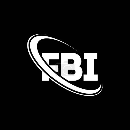 Téléchargez les illustrations : Logo du FBI. Lettre du FBI. Lettre du FBI logo design. Initiales logo FBI lié à cercle et logo monogramme majuscule. Typographie FBI pour la technologie, les affaires et la marque immobilière. - en licence libre de droit