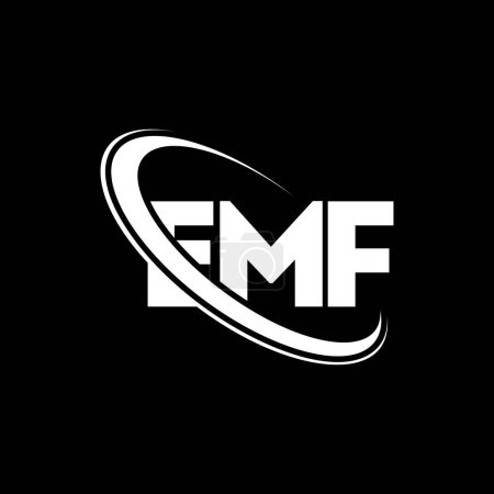 EMF logo. EMF letter. EMF letter logo design. Initials EMF logo linked with circle and uppercase monogram logo. EMF typography for technology, business and real estate brand.