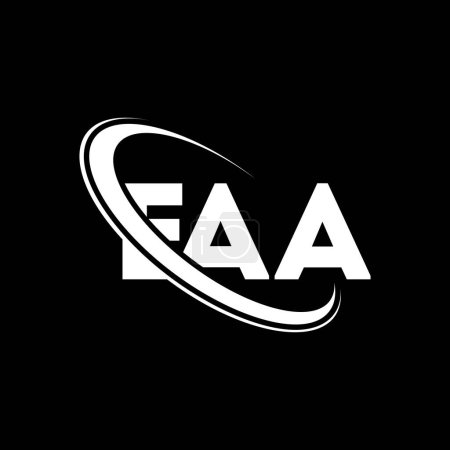 Téléchargez les illustrations : Logo EAA. Lettre de l'EAA. EAA lettre logo design. Initiales Logo EAA lié au logo monogramme cercle et majuscule. Typographie EAA pour la marque technologique, commerciale et immobilière. - en licence libre de droit