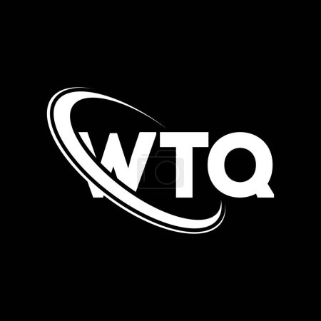 Téléchargez les illustrations : Logo WTQ. Lettre du WTQ. WTQ lettre logo design. Initiales logo WTQ lié à cercle et logo monogramme majuscule. Typographie WTQ pour la marque technologique, commerciale et immobilière. - en licence libre de droit