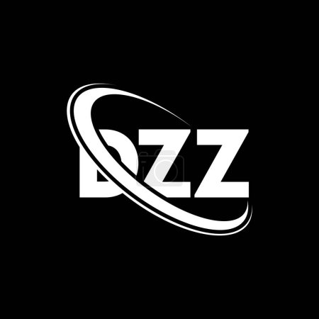 Ilustración de Logotipo DZZ. Carta DZZ. Diseño del logotipo de la letra DZZ. Logotipo inicial de DZZ vinculado con el círculo y el logotipo del monograma en mayúsculas. Tipografía DZZ para marca tecnológica, empresarial e inmobiliaria. - Imagen libre de derechos