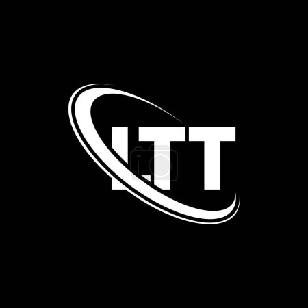 Illustration for LTT logo. LTT letter. LTT letter logo design. Initials LTT logo linked with circle and uppercase monogram logo. LTT typography for technology, business and real estate brand. - Royalty Free Image