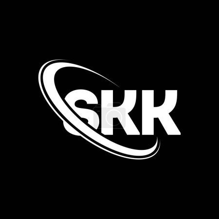 Téléchargez les illustrations : Logo SKK. Lettre SKK. SKK lettre logo design. Initiales Logo SKK associé au logo monogram cercle et majuscule. Typographie SKK pour la marque technologique, commerciale et immobilière. - en licence libre de droit
