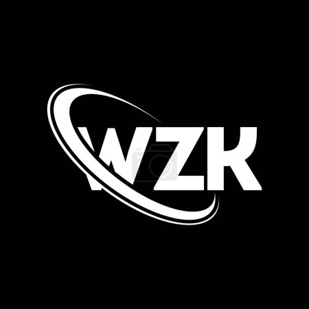 Téléchargez les illustrations : Logo WZK. Lettre de WZK. WZK lettre logo design. Initiales logo WZK lié au logo monogram cercle et majuscule. typographie WZK pour la technologie, les affaires et la marque immobilière. - en licence libre de droit