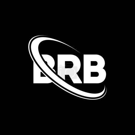 Illustration for BRB logo. BRB letter. BRB letter logo design. Initials BRB logo linked with circle and uppercase monogram logo. BRB typography for technology, business and real estate brand. - Royalty Free Image
