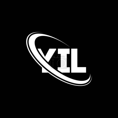 Illustration for YIL logo. YIL letter. YIL letter logo design. Initials YIL logo linked with circle and uppercase monogram logo. YIL typography for technology, business and real estate brand. - Royalty Free Image