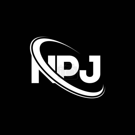 Téléchargez les illustrations : Logo NPJ. Lettre du NPJ. NPJ lettre logo design. Initiales Logo NPJ lié au logo monogramme cercle et majuscule. NPJ typographie pour la technologie, les affaires et la marque immobilière. - en licence libre de droit