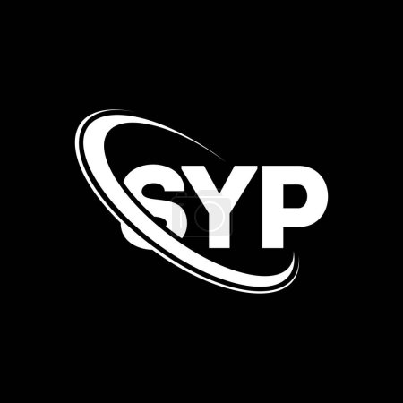 Téléchargez les illustrations : Logo SYP. Lettre SYP. SYP lettre logo design. Initiales logo SYP lié au logo monogramme cercle et majuscule. Typographie SYP pour la marque technologique, commerciale et immobilière. - en licence libre de droit