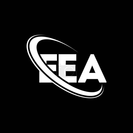 Ilustración de Logo EEE. Carta EEE. Diseño del logotipo de la carta EEE. Logotipo inicial del EEE vinculado con el logotipo del círculo y del monograma en mayúsculas. Tipografía EEE para la marca tecnológica, empresarial e inmobiliaria. - Imagen libre de derechos
