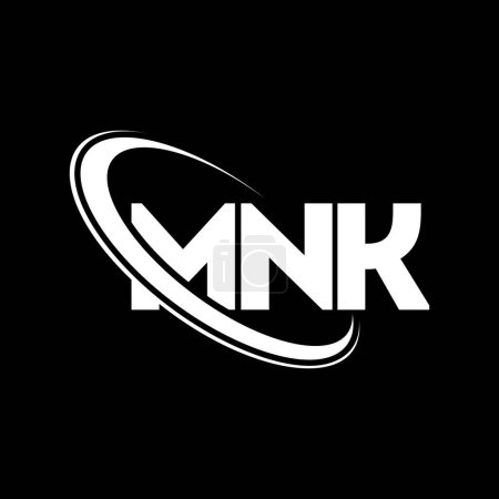 Téléchargez les illustrations : Logo MNK. Lettre du MNK. MNK lettre logo design. Initiales logo MNK lié avec cercle et logo monogramme majuscule. Typographie MNK pour la marque de technologie, d'affaires et d'immobilier. - en licence libre de droit