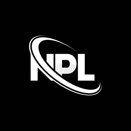 Illustration for NPL logo. NPL letter. NPL letter logo design. Initials NPL logo linked with circle and uppercase monogram logo. NPL typography for technology, business and real estate brand. - Royalty Free Image