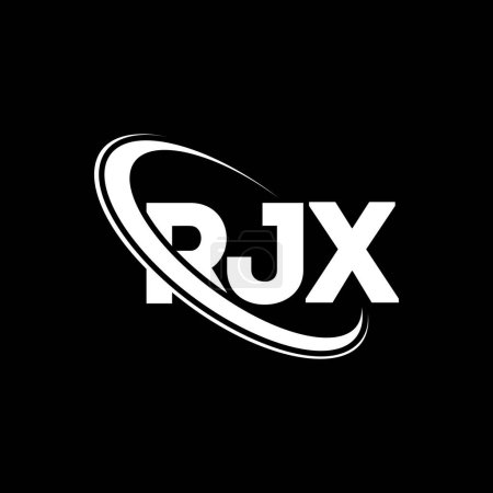 Téléchargez les illustrations : Logo RJX. Lettre de RJX. Logo lettre RJX design. Initiales Logo RJX lié au logo monogramme cercle et majuscule. Typographie RJX pour la marque technologique, commerciale et immobilière. - en licence libre de droit