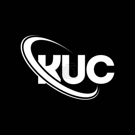 Ilustración de Logo de KUC. Carta de la KUC. Diseño del logotipo de la letra KUC. Inicial Logotipo de KUC vinculado con el círculo y el logotipo del monograma en mayúsculas. Tipografía KUC para marca tecnológica, empresarial e inmobiliaria. - Imagen libre de derechos