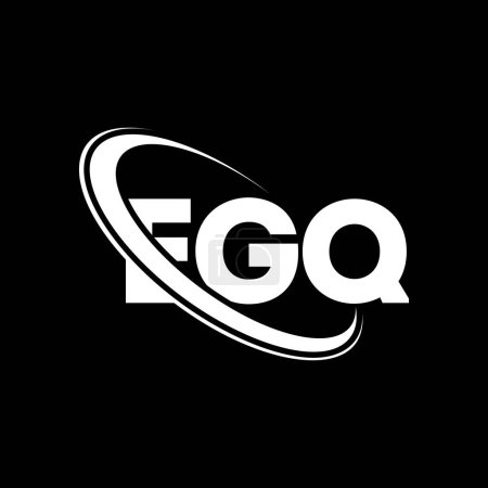 Ilustración de Logo de EGQ. Carta EGQ. Diseño del logotipo de la letra EGQ. Inicial logotipo de EGQ vinculado con el círculo y el logotipo del monograma en mayúsculas. Tipografía EGQ para marca tecnológica, empresarial e inmobiliaria. - Imagen libre de derechos