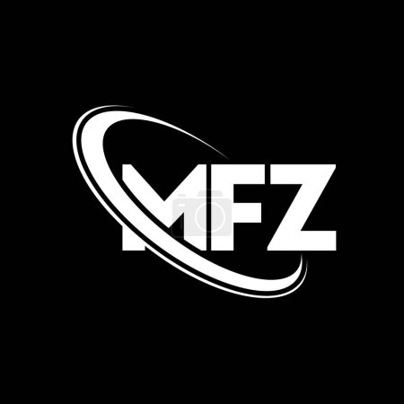 Ilustración de Logotipo MFZ. Carta MFZ. Diseño del logotipo de la letra MFZ. Logotipo inicial de MFZ vinculado con el círculo y el logotipo del monograma en mayúsculas. Tipografía MFZ para marca tecnológica, empresarial e inmobiliaria. - Imagen libre de derechos