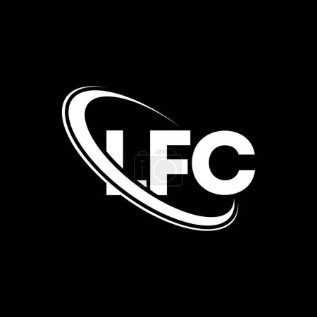 Téléchargez les illustrations : Logo LFC. Lettre du CFT. LFC lettre logo design. Initiales Logo LFC lié au logo monogram cercle et majuscule. Typographie LFC pour la marque technologique, commerciale et immobilière. - en licence libre de droit