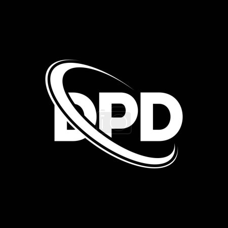Téléchargez les illustrations : Logo DPD. Lettre du DPD. DPD lettre logo design. Initiales Logo DPD lié au logo monogramme cercle et majuscule. DPD typographie pour la technologie, les affaires et la marque immobilière. - en licence libre de droit
