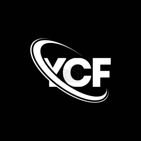 Téléchargez les illustrations : Logo YCF. Lettre du YCF. YCF lettre logo design. Initiales Logo YCF lié au logo monogramme cercle et majuscule. Typographie YCF pour la marque technologique, commerciale et immobilière. - en licence libre de droit