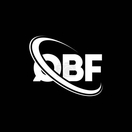 Téléchargez les illustrations : Logo QBF. Lettre du QBF. QBF lettre logo design. Initiales Logo QBF lié au logo monogramme cercle et majuscule. Typographie QBF pour la marque technologique, commerciale et immobilière. - en licence libre de droit