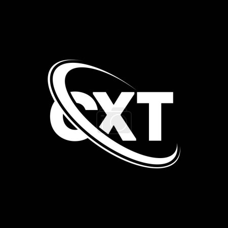 Téléchargez les illustrations : Logo CXT. Lettre CXT. CXT lettre logo design. Initiales Logo CXT associé au logo monogramme cercle et majuscule. Typographie CXT pour la marque technologique, commerciale et immobilière. - en licence libre de droit