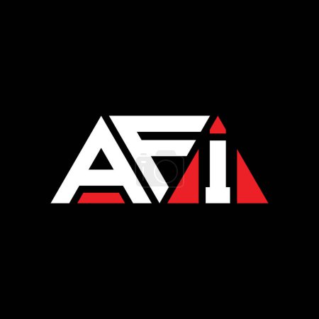 Téléchargez les illustrations : AFI triangle lettre logo design avec forme de triangle. Monogramme design logo AFI triangle. Modèle de logo vectoriel triangle AFI avec couleur rouge. Logo triangulaire AFI Logo simple, élégant et luxueux. AFI - en licence libre de droit
