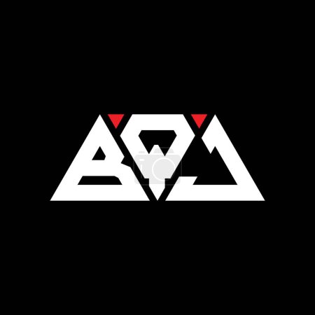 Ilustración de Diseño del logotipo de letra de triángulo BQJ con forma de triángulo. Monograma de diseño del logotipo del triángulo BQJ. Plantilla de logotipo de vector triangular BQJ con color rojo. Logotipo triangular BQJ Logotipo simple, elegante y lujoso. BQJ - Imagen libre de derechos