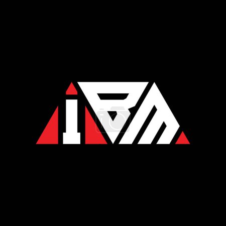 Téléchargez les illustrations : IBM triangle lettre logo design avec forme de triangle. IBM triangle logo design monogramme. Modèle de logo vectoriel triangle IBM avec couleur rouge. Logo triangulaire IBM Logo simple, élégant et luxueux. IBM - en licence libre de droit