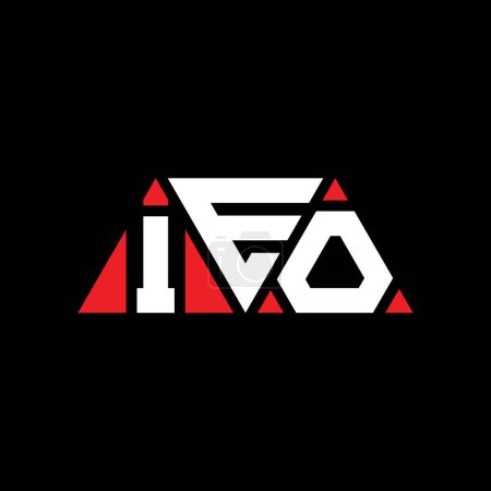 Ilustración de Diseño del logotipo de la letra del triángulo IEO con forma de triángulo. Monograma de diseño del logotipo del triángulo IEO. Plantilla de logotipo de vector triangular IEO con color rojo. Logotipo triangular IEO Logotipo simple, elegante y lujoso. OEI - Imagen libre de derechos