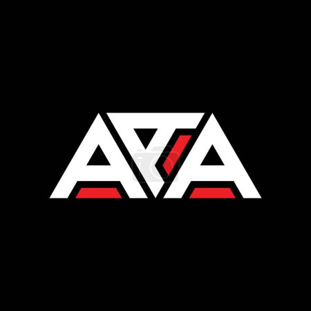 Téléchargez les illustrations : AAA triangle lettre logo design avec forme de triangle. AAA logo triangle design monogramme. Modèle de logo vectoriel triangle AAA avec couleur rouge. Logo triangulaire AAA Logo simple, élégant et luxueux. AAA - en licence libre de droit
