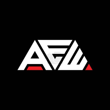 Ilustración de Diseño del logotipo de la letra triangular AEW con forma de triángulo. monograma de diseño del logotipo del triángulo AEW. Plantilla de logotipo de vector de triángulo AEW con color rojo. Logotipo triangular AEW Logotipo simple, elegante y lujoso. AEW - Imagen libre de derechos