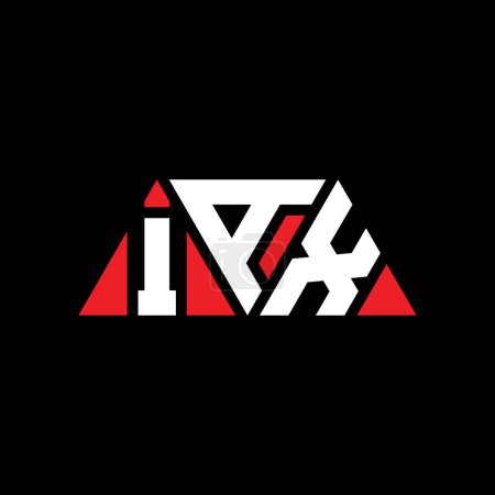 Ilustración de Diseño del logotipo de la letra del triángulo IAX con forma de triángulo. monograma de diseño del logotipo del triángulo IAX. Plantilla de logotipo de vector de triángulo IAX con color rojo. Logotipo triangular IAX Logotipo simple, elegante y lujoso. IAX - Imagen libre de derechos