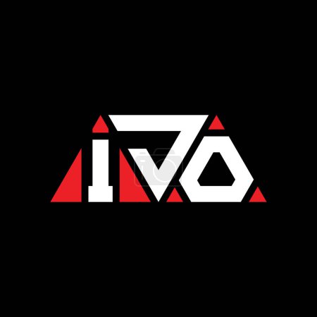 Ilustración de Diseño del logotipo de la letra del triángulo IJO con forma de triángulo. Monograma de diseño del logotipo del triángulo IJO. Plantilla de logotipo de vector triangular IJO con color rojo. Logotipo triangular IJO Logotipo simple, elegante y lujoso. IJO - Imagen libre de derechos