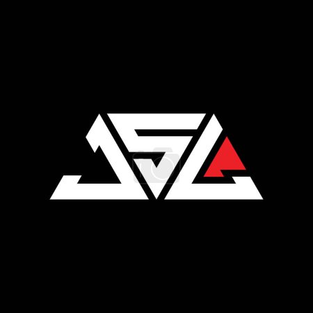 Ilustración de Diseño de logotipo de letra triangular JSL con forma de triángulo. Monograma de diseño del logotipo del triángulo JSL. Plantilla de logotipo de vector de triángulo JSL con color rojo. Logotipo triangular JSL Logotipo simple, elegante y lujoso. JSL - Imagen libre de derechos