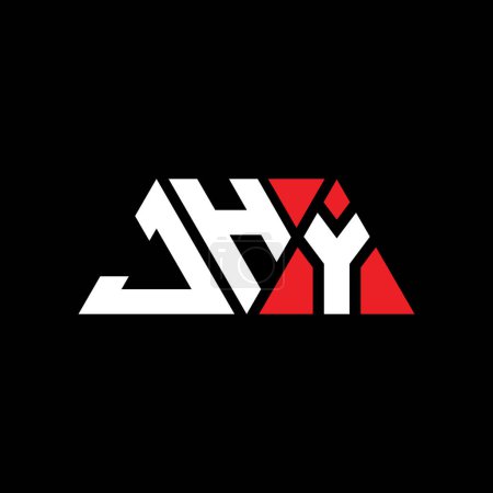 Ilustración de Diseño del logotipo de la letra del triángulo JHY con forma de triángulo. Monograma de diseño del logotipo del triángulo JHY. Plantilla de logotipo de vector de triángulo JHY con color rojo. Logotipo triangular JHY Logotipo simple, elegante y lujoso. JHY. - Imagen libre de derechos