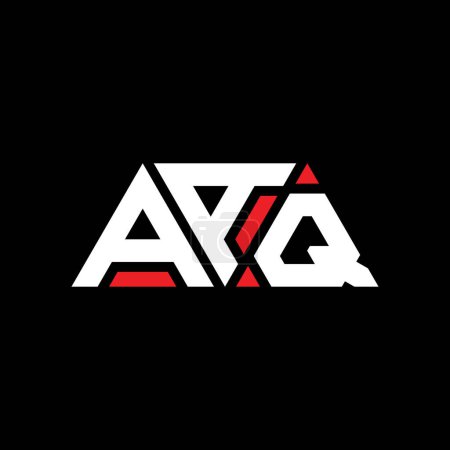 Ilustración de Diseño del logotipo de la letra del triángulo AAQ con forma de triángulo. Monograma de diseño del logotipo del triángulo AAQ. Plantilla de logotipo de vector de triángulo AAQ con color rojo. Logotipo triangular AAQ Logotipo simple, elegante y lujoso. AAQ - Imagen libre de derechos