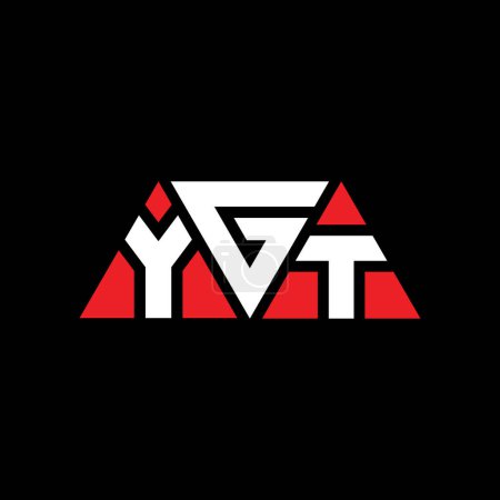 Téléchargez les illustrations : YGT triangle lettre logo design avec forme de triangle. Monogramme design YGT triangle logo. Modèle de logo vectoriel triangle YGT avec couleur rouge. Logo triangulaire YGT Logo simple, élégant et luxueux. YGT - en licence libre de droit