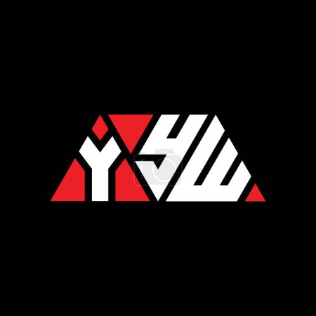 Ilustración de Diseño del logotipo de la letra triangular YYW con forma de triángulo. Monograma de diseño del logotipo del triángulo YYW. Plantilla de logotipo de vector triangular YYW con color rojo. Logotipo triangular YYW Logotipo simple, elegante y lujoso. YYW - Imagen libre de derechos