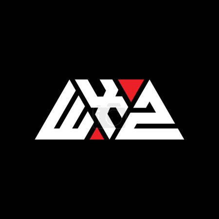 Téléchargez les illustrations : WXZ triangle lettre logo design avec forme de triangle. Monogramme de logo triangle WXZ. Modèle de logo vectoriel triangle WXZ avec couleur rouge. Logo triangulaire WXZ Logo simple, élégant et luxueux. WXZ - en licence libre de droit