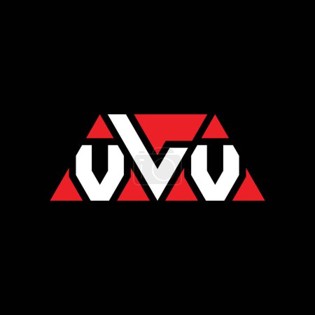 Ilustración de Diseño del logotipo de la letra del triángulo VLV con forma de triángulo. Monograma de diseño del logotipo del triángulo VLV. VLV triángulo vector logotipo plantilla con color rojo. Logotipo triangular VLV Logotipo simple, elegante y lujoso. VLV - Imagen libre de derechos