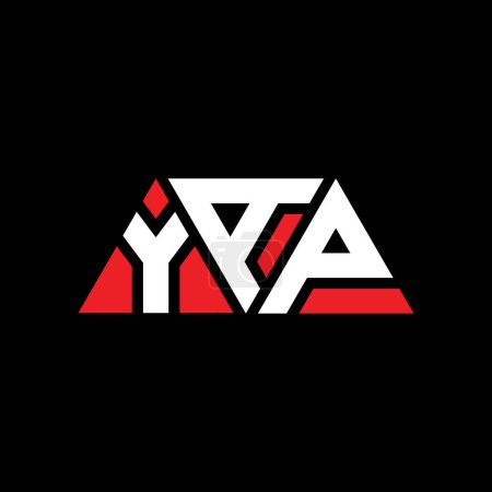 Ilustración de Diseño de logotipo de letra de triángulo YAP con forma de triángulo. Diseño del logotipo del triángulo YAP monograma. Plantilla de logotipo de triángulo YAP con color rojo. Logotipo triangular YAP Logotipo simple, elegante y lujoso. YAP - Imagen libre de derechos