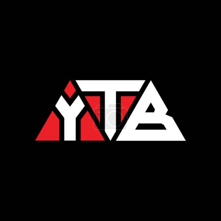 Ilustración de Diseño del logotipo de la letra del triángulo YTB con forma de triángulo. Monograma de diseño del logotipo del triángulo YTB. Plantilla de logotipo de vector de triángulo YTB con color rojo. Logotipo triangular YTB Logotipo simple, elegante y lujoso. YTB - Imagen libre de derechos